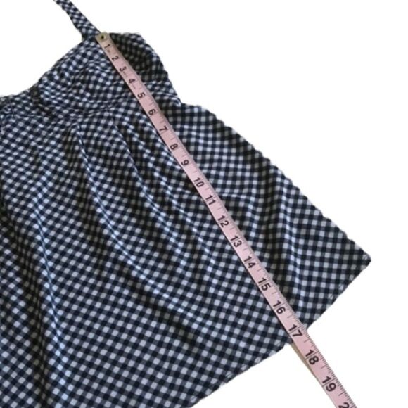 Kirra Black White Checkered Halter Top Summer Sz M - Picture 9 of 12